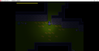 夜迷い山(YOMAYOIYAMA) のゲーム画面「黄色い花は貴方を出口まで導いてくれる....」