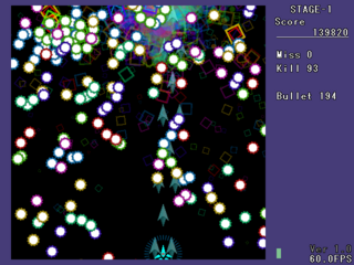 Phantom Bullet Dimension.のゲーム画面「STAGE 1」