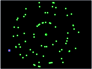 激ムズ弾幕のゲーム画面「拡散弾幕」
