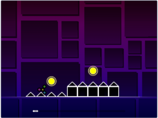 ジオメタリダッシュのゲーム画面「プレイ画面2」