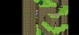 旅人と勇者のゲーム画面「ダンジョンマップ」