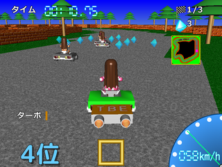 フィギュアカートのゲーム画面「ゲームプレイ画面」