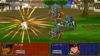 ベルクリード（ブラウザ版）のゲーム画面「戦闘は昔ながらのターン制を採用。」