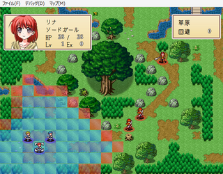 たまごがえりのゲーム画面「たまごがえり編　主人公のリナちゃん！」