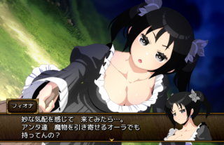 COMBIN STONE～悪魔と呪われた石～のゲーム画面「イベントの要所には　スチルを実装。  アニメのワンシーンの様なカットで　ストーリーを彩ります。」