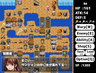 WWA風ダンジョン探索RPG【Rabbid Dungeon】のゲーム画面「」