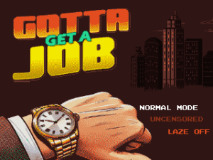 Gotta Get a Jobのゲーム画面「タイトル画面」