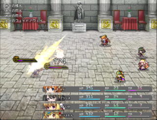 FromMeiのゲーム画面「強力な覚醒技を使用して一気に敵を倒そう！」