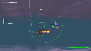 Mega Maarのゲーム画面「次々と出現する敵を撃破せよ」