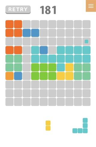 P-GAME's 1010のゲーム画面「SP版プレイ画面」