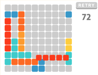 P-GAME's 1010のゲーム画面「プレイ画面」