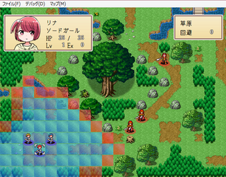 たまごがえりのゲーム画面「たまごがえり編　主人公のリナちゃん！」