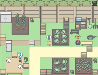 ふりさけみればのゲーム画面「探索範囲はスクロールしない小さめサイズ」