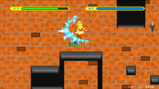 Alice in Magical ☆ Ruins　あくしょん！（仮称）　-動作確認用体験版-のゲーム画面「ステージ画面③」