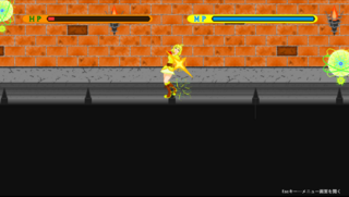 Alice in Magical ☆ Ruins　あくしょん！（仮称）　-動作確認用体験版-のゲーム画面「ステージ画面④」