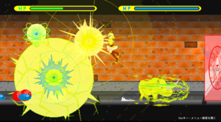 Alice in Magical ☆ Ruins　あくしょん！（仮称）　-動作確認用体験版-のゲーム画面「ステージ画面⑥」