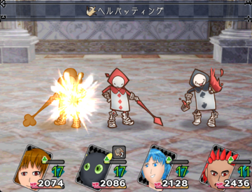 戦闘はターン制バトルです