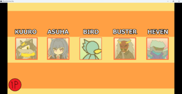 キャラセレクト画面