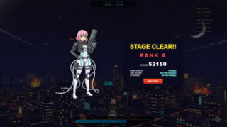 UFO RUSHのゲーム画面「リザルト画面」