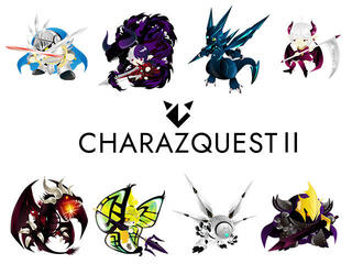CHARAZQUESTⅡ(キャラズクエスト2)のゲーム画面「300体以上のオリジナルキャラクターが登場!」