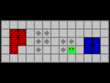 青いブロックも赤いブロックと同じです。
