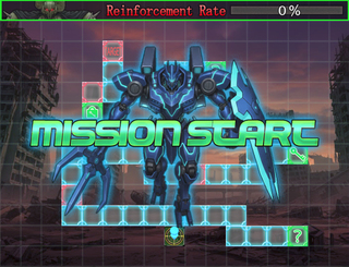 STRIDE GEARのゲーム画面「数多のステージが主人公を待ち受ける」