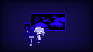 お前と底まで5秒のゲーム画面「水族館なので色々な生物がいます」