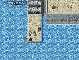 BEYOND DARKNESSのゲーム画面「異邦人たちの港：聖国に存在する、唯一の安全地帯」