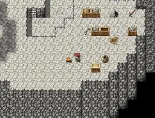 BEYOND DARKNESSのゲーム画面「休息所：各地に点在する休息所は、アイテムを使用することで解放できる」