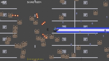 恐ろしいネコスライムたち