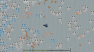 襲来！ネコスライムのゲーム画面「人類に希望はないのか……」