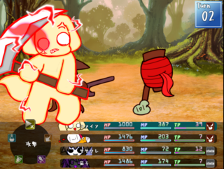 TKOME story 新β版のゲーム画面「戦闘シーンだ！！！！！！！」