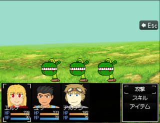 Spirit of：　Chapte1＆2のゲーム画面「昔ながらのターン制戦闘を採用」