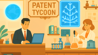 Patent Tycoonのゲーム画面「タイトル画面」