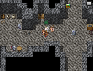 Labyriaのゲーム画面「ダンジョン探索」