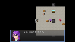 SQUARE～箱の中のデスゲーム～のゲーム画面「ついに見つけた他の生存者たち――」