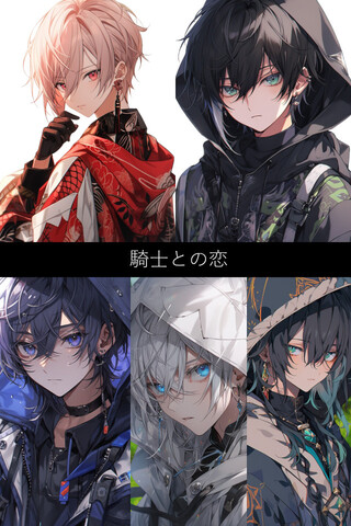騎士との恋のゲーム画面「タイトル画面」