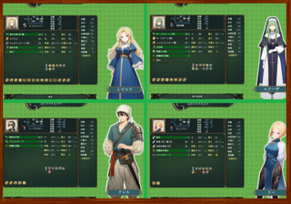 【体験版】Phalanx-神託の騎士-のゲーム画面「ステータス画面」