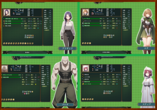 【体験版】Phalanx-神託の騎士-のゲーム画面「ステータス画面」