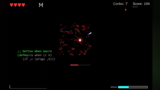 タイピングストライクのゲーム画面「対ボス」