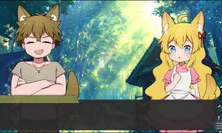 言霊遣いのリリーのゲーム画面「このマッチョは…！？」