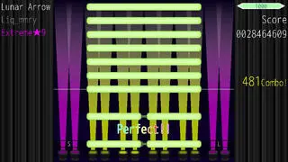 CoLane(Test ver.)のゲーム画面「高速連打」