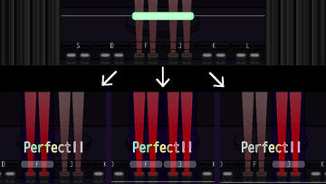 複数のキーに対して降ってきたノーツはどのキーでも取れる
