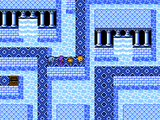 ひかりのいしのゲーム画面「レトロなダンジョン」