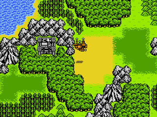 ひかりのいしのゲーム画面「様々な乗り物も登場」