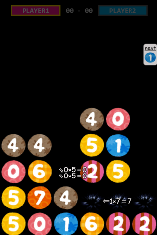 九九四目のゲーム画面「3個消しからの落ちコンで予想外の展開も・・・」