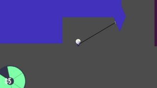 テトラのワイヤーハッキングのゲーム画面「」