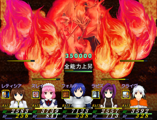 Artificial Providence 2のゲーム画面「一瞬で完全回復する強敵。どうやって倒す……？」