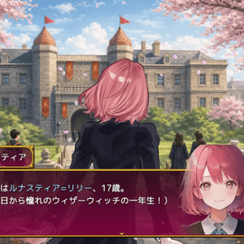 ルナスティア -忘却の少女と魔法学校-のイメージ-主人公は誰にでも気軽に話しかける明るい少女