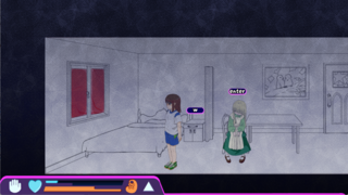 GirlNeverBreak　＊無料版のゲーム画面「精神的に弱ると……」